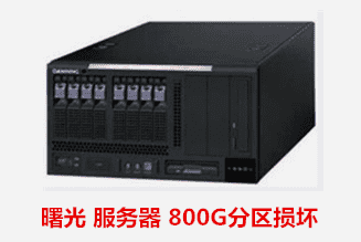 曙光 服务器 800G分区损坏