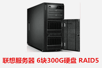  联想服务器 6块300G硬盘 RAID5