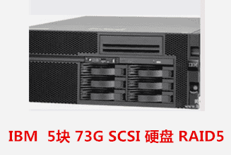 IBM  5块 73G SCSI 硬盘 RAID5
