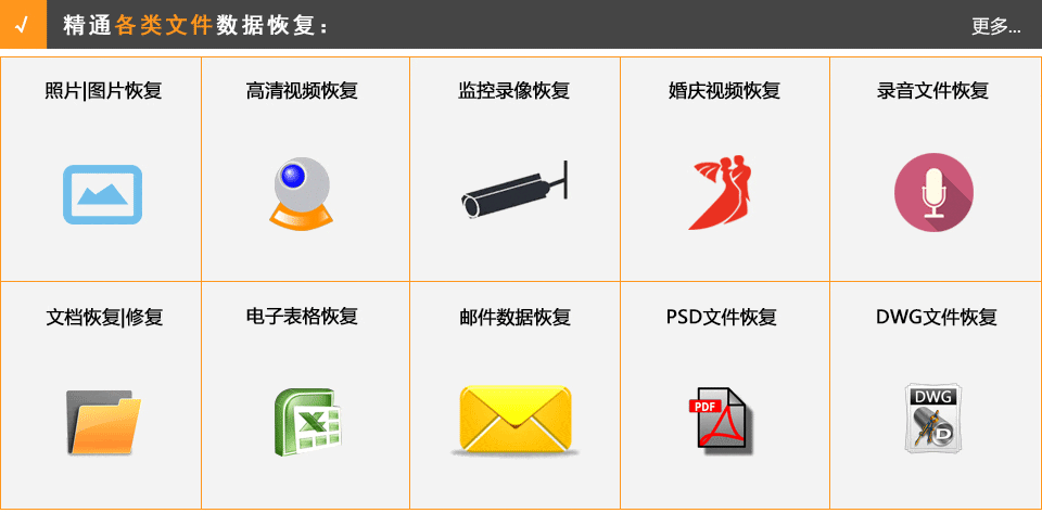 监控录像恢复，婚庆视频恢复，邮件数据恢复，文档数据恢复，表格数据恢复，录音恢复