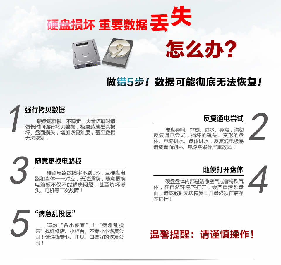 硬盘损坏重要数据丢失怎么办？做出5不，数据将彻底无法恢复！必看