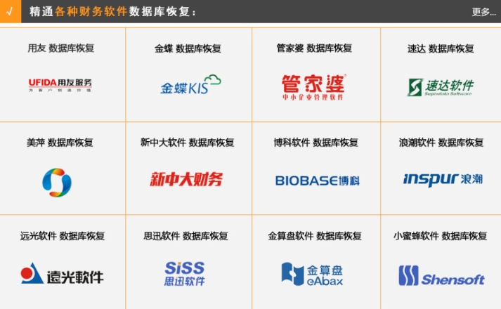 财务软件数据库恢复就找合肥爱特！